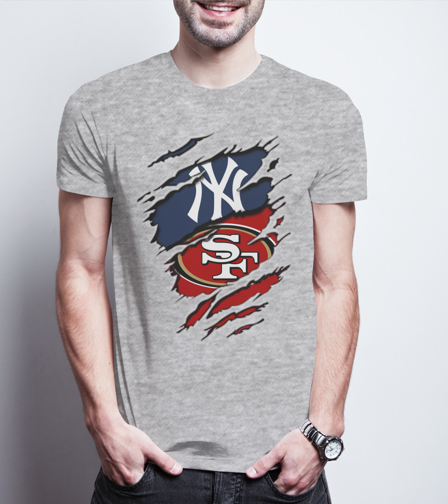 Yankees Sf 49ers Logo Mashup T-Shirt