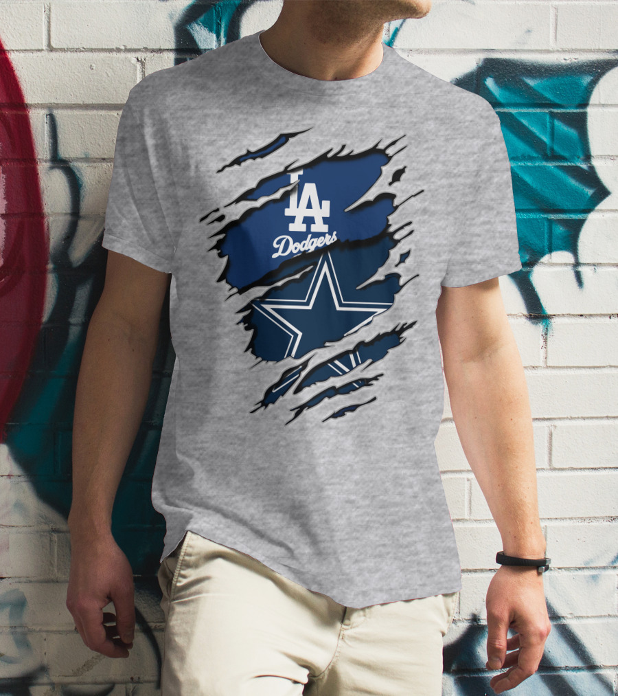 La Dodgers Cowboys Crossover T-Shirt