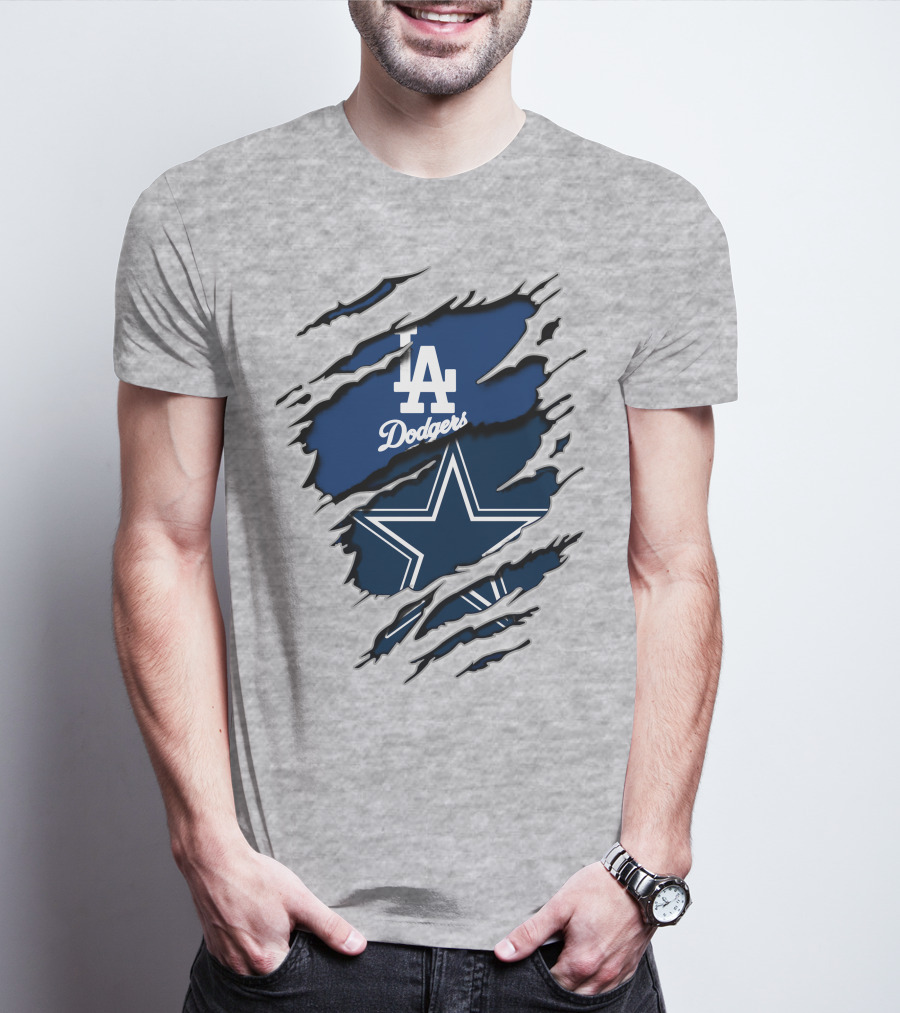 La Dodgers Cowboys Crossover T-Shirt