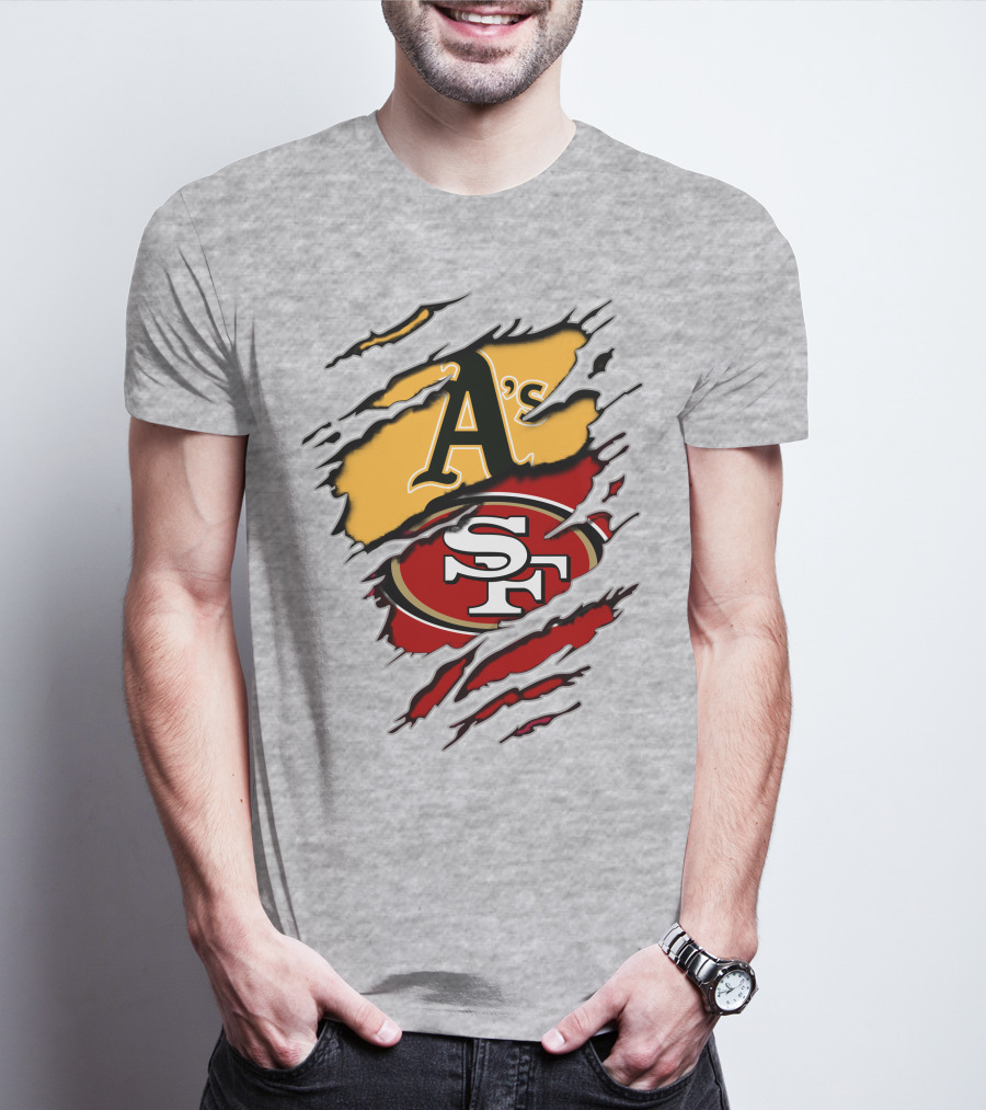 San Francisco 49ers Oakland Athletics Mashup Collaboration T-Shirt