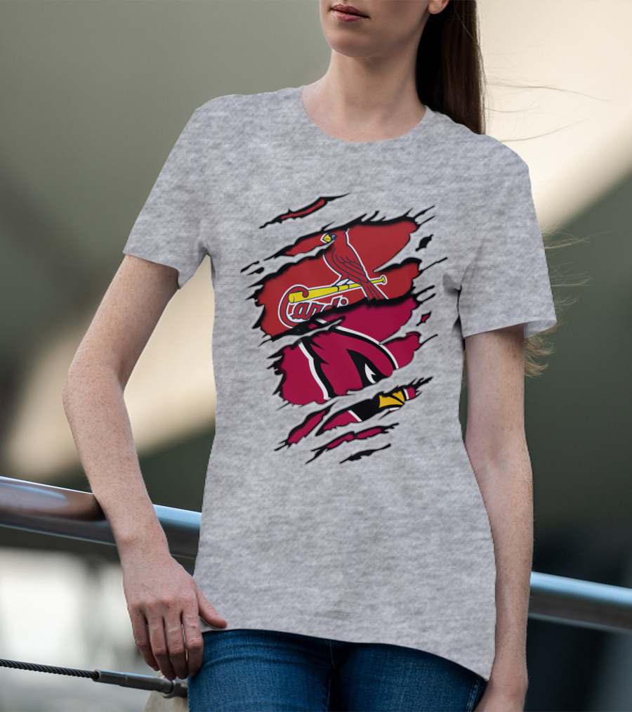 Cardinals St. Louis Arizona Distressed Style Sports Fan T-Shirt