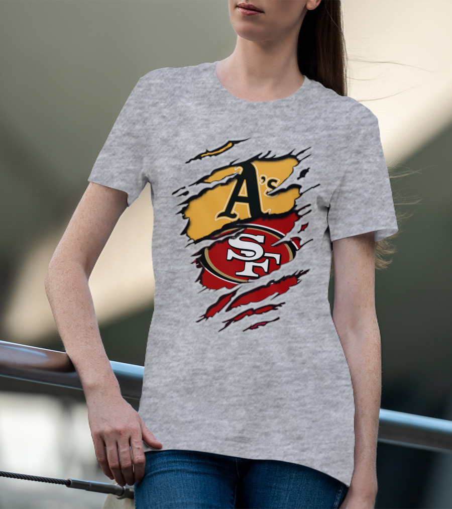 49ers Sf Athletics A's Logo Fusion T-Shirt