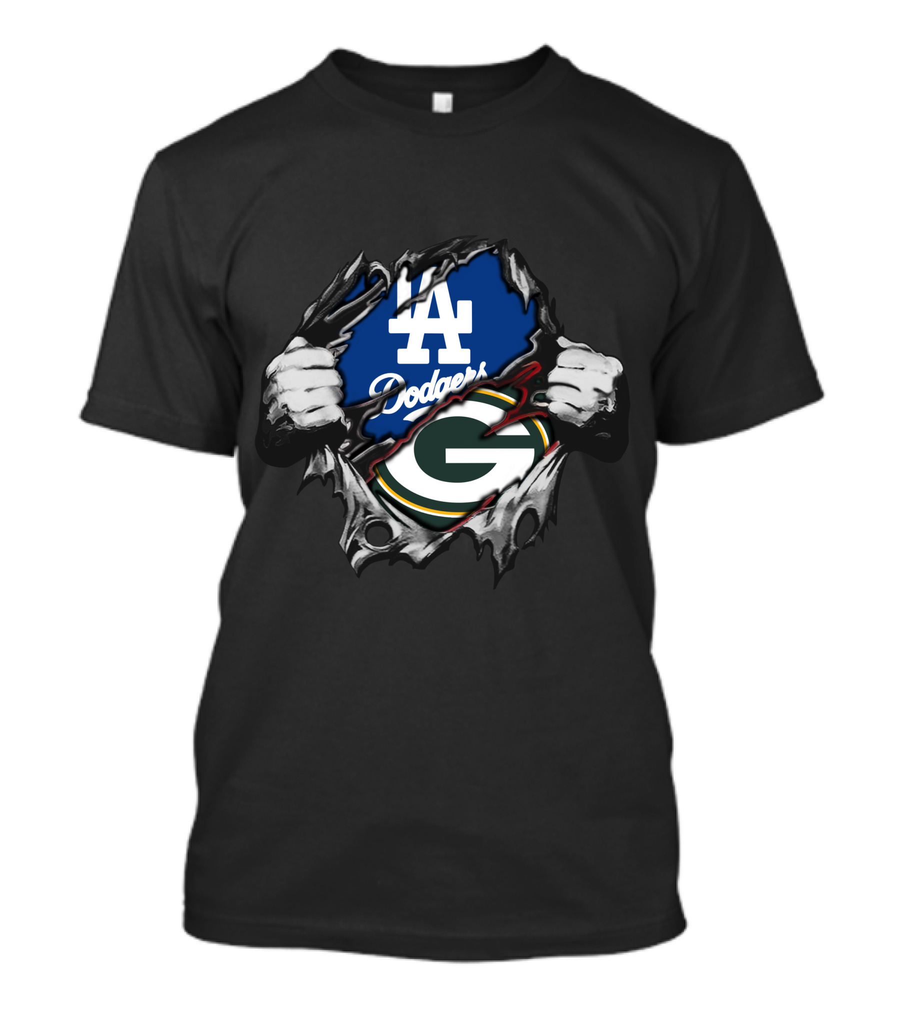 Dodgers LA Packers G Logo Ripped T-Shirt