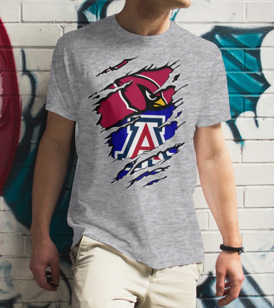 Arizona Cardinals Wildcat Claw Mashup T-Shirt