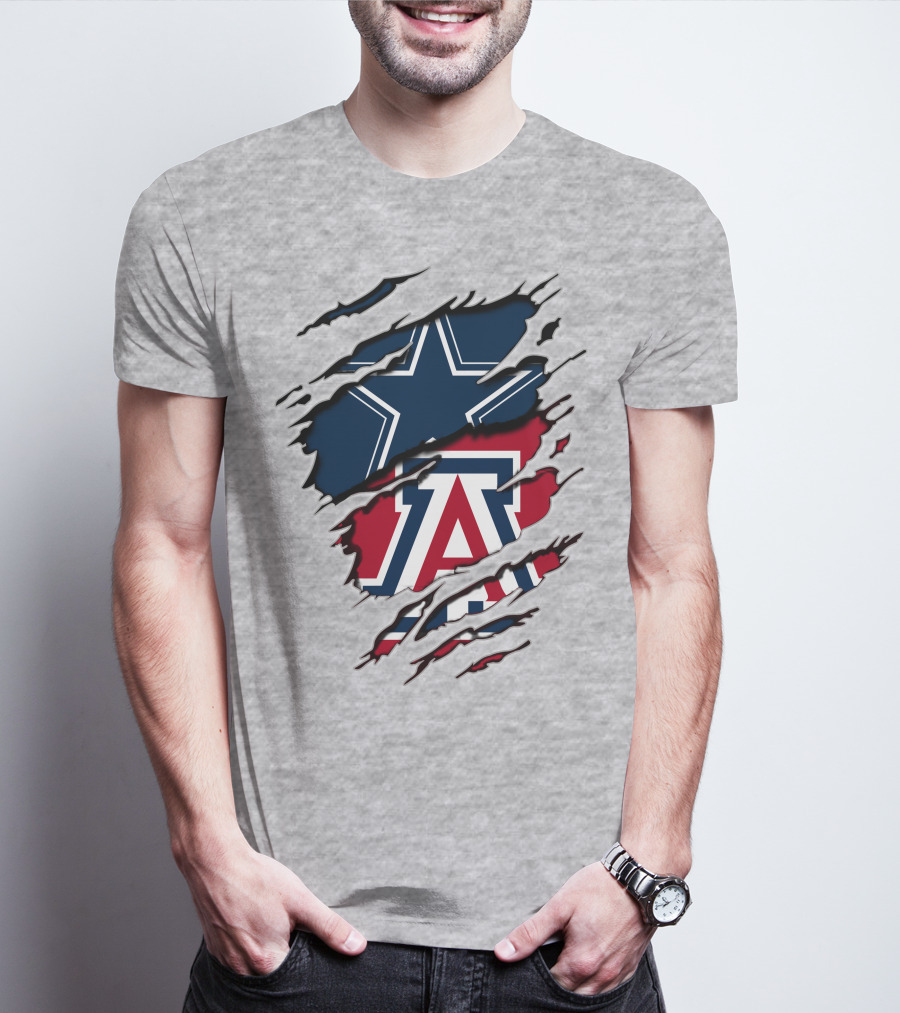 Cowboys Arizona Star Torn Claw T-Shirt