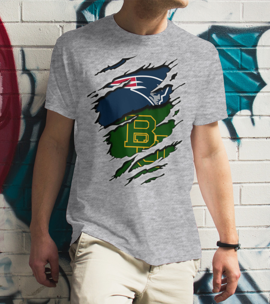 Patriots Baylor BU Logo Mashup T-Shirt