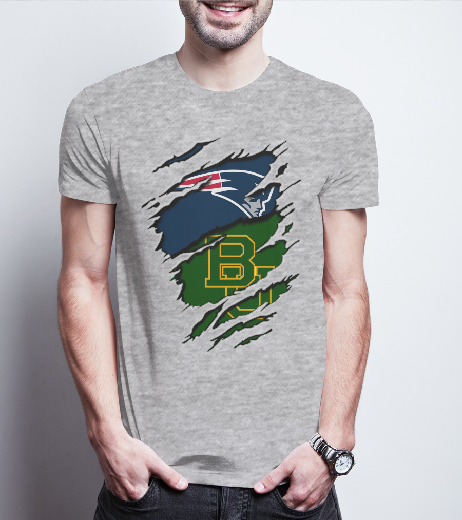 Patriots Baylor BU Logo Mashup T-Shirt