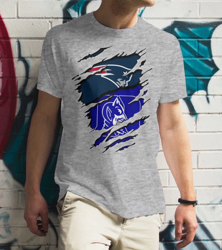 Patriots Duke Blue Devils Football Collaboration T-Shirt