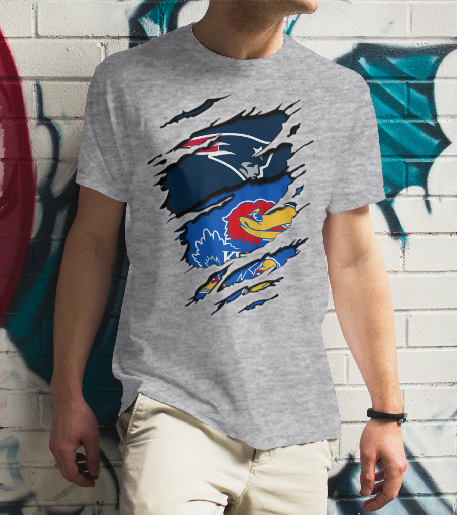 Patriots Jayhawks Kansas Fusion Sports Fan T-Shirt