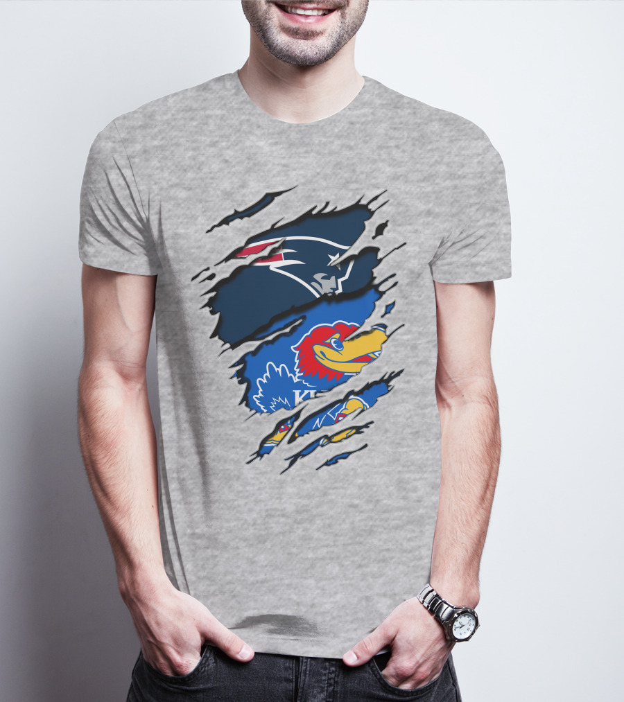 Patriots Jayhawks Kansas Fusion Sports Fan T-Shirt