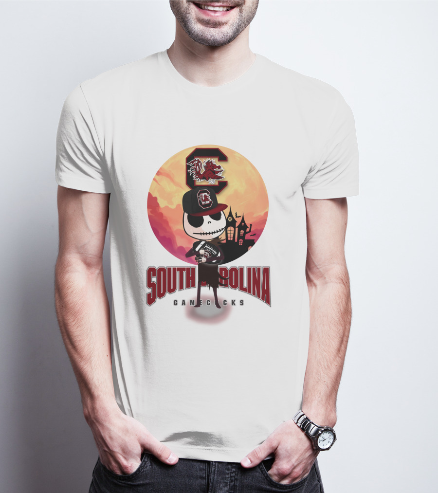South Carolina Gamecocks Halloween Character Football T-Shirt