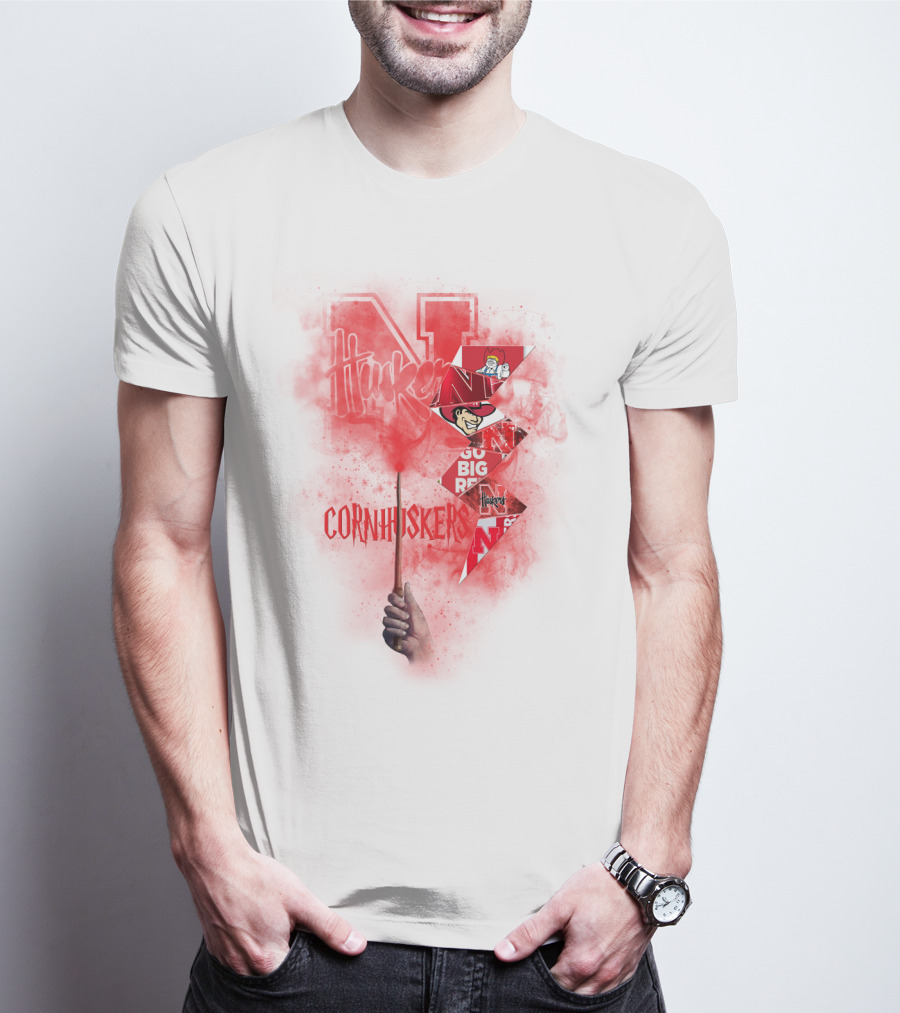 Nebraska Cornhuskers Go Big Red N Huskers Cornhuskers Magic Wand T-Shirt