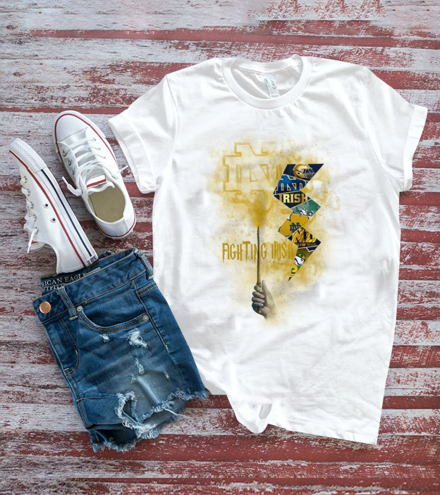 Fighting Irish Notre Dame Lightning Wand T-Shirt