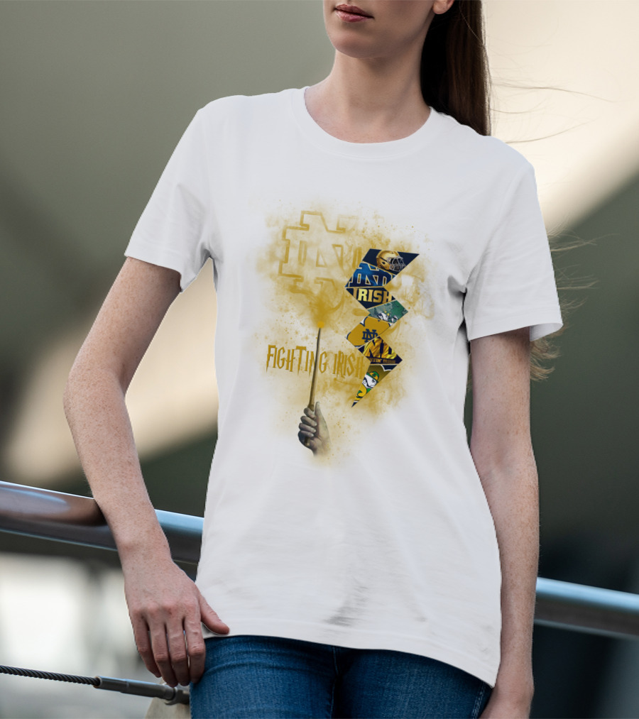 Fighting Irish Notre Dame Lightning Wand T-Shirt