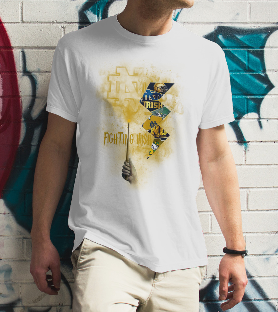 Fighting Irish Notre Dame Lightning Wand T-Shirt