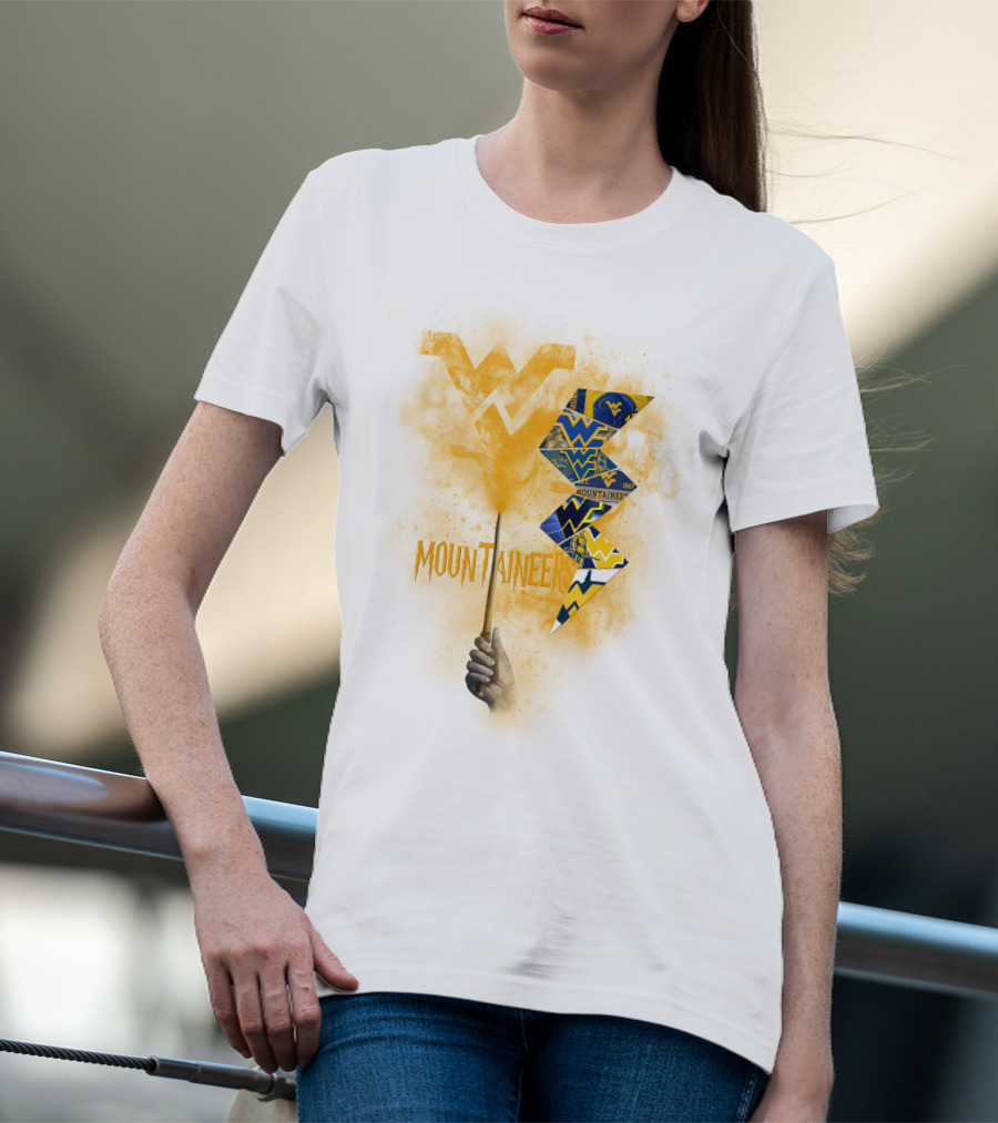 West Virginia Mountaineers Wvu Triangles And Smoke T-Shirt