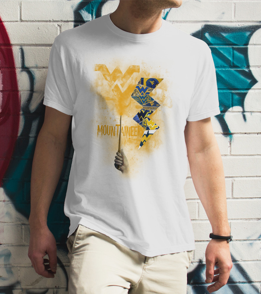 West Virginia Mountaineers Wvu Triangles And Smoke T-Shirt
