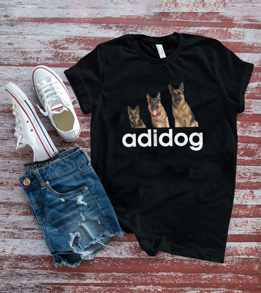 Adidog German Shepherd Trio T-Shirt