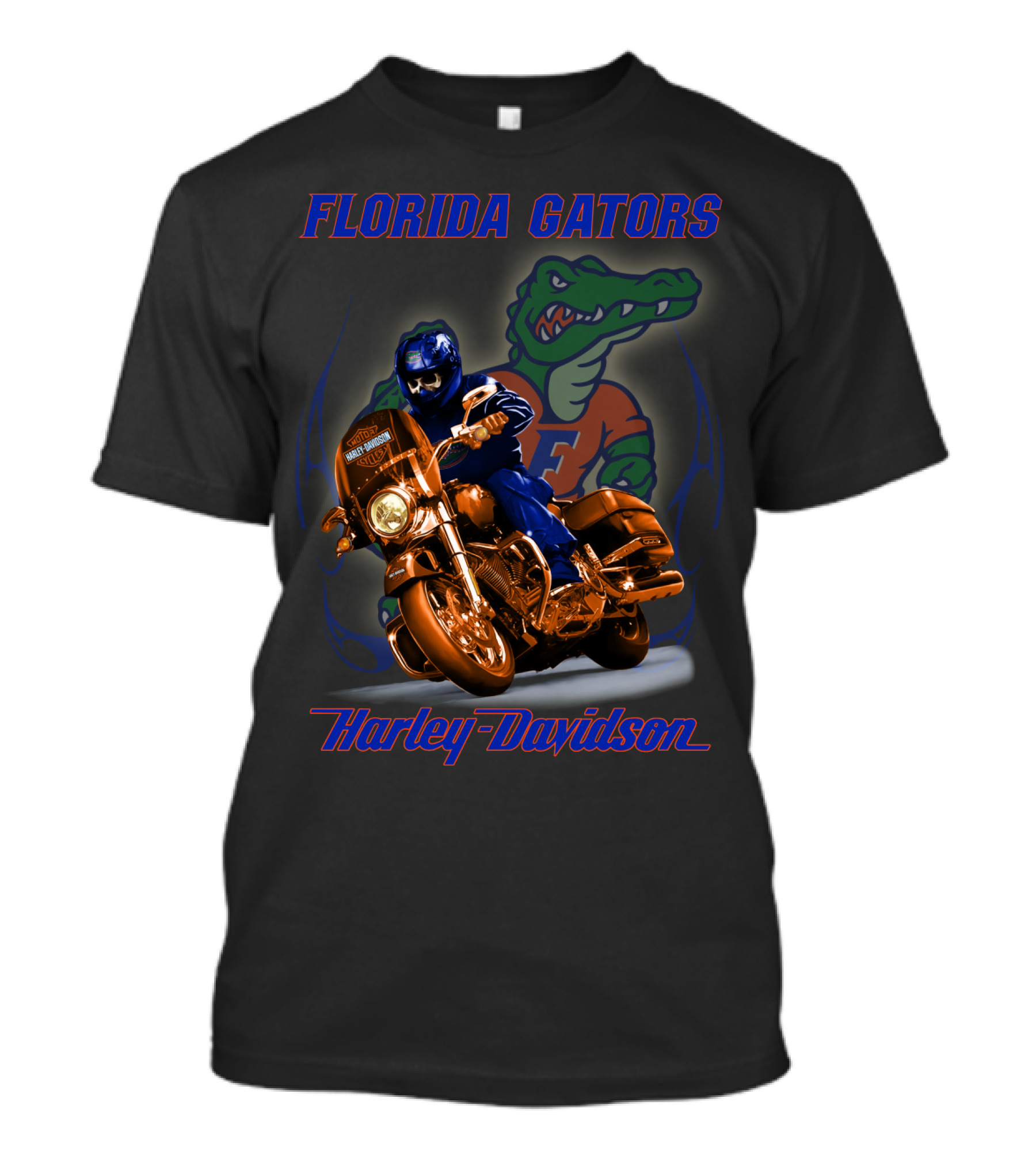 Florida Gators Harley Davidson Motorbike Rider T-Shirt