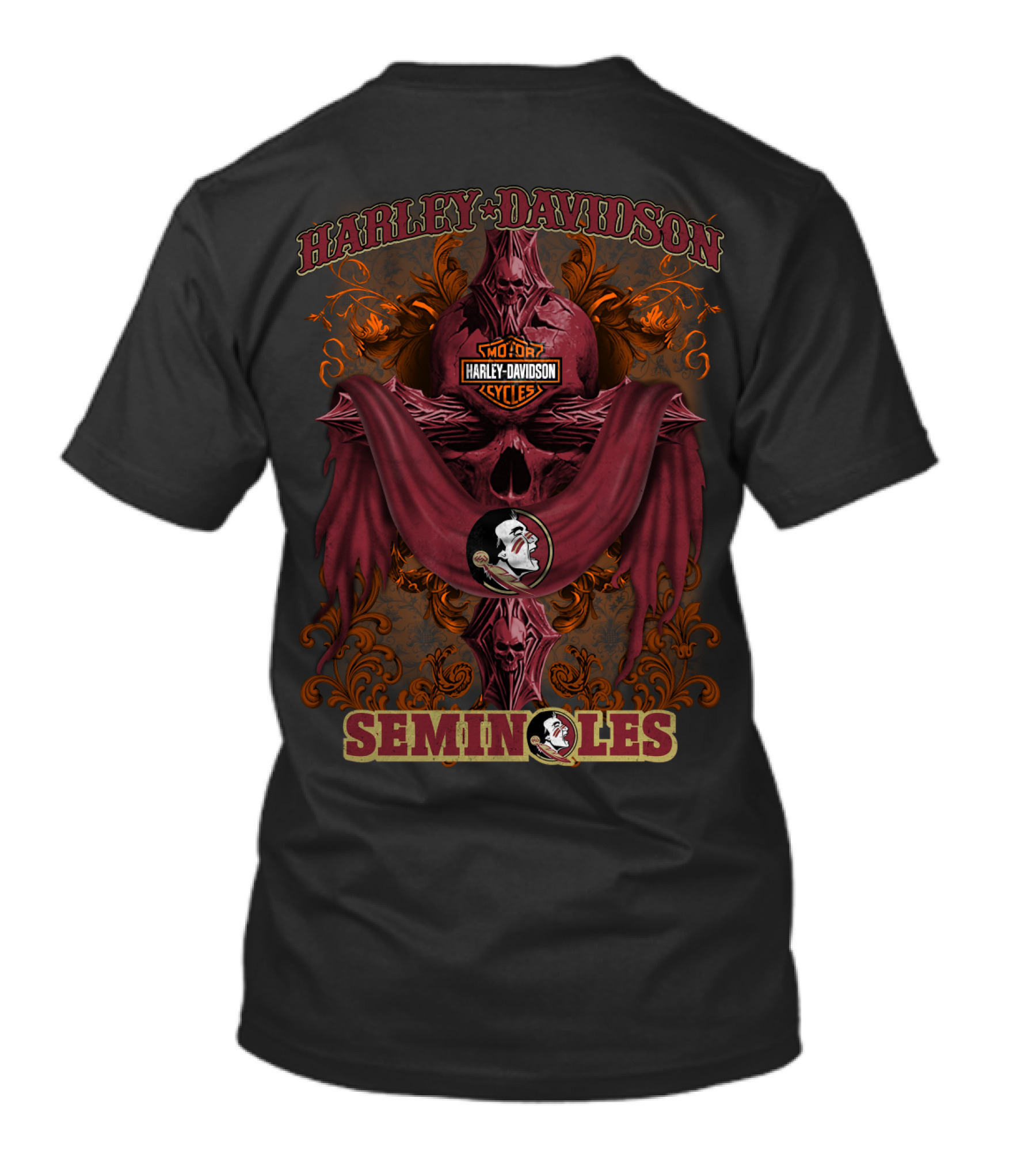 Harley Davidson Florida State Seminoles Motorcycle Cycles T-Shirt
