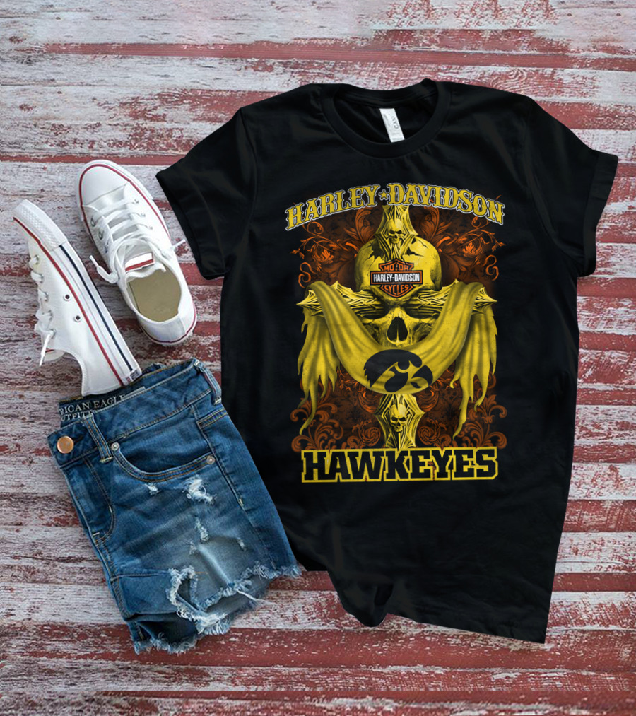 Harley Davidson Motorcycles Hawkeyes T-Shirt