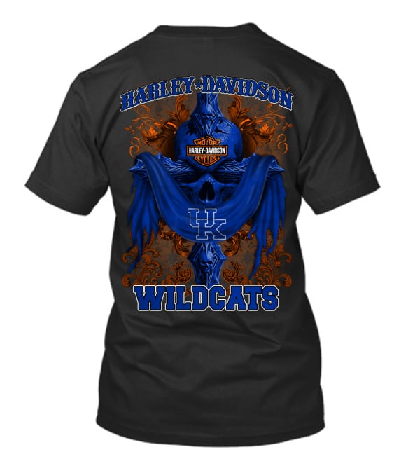 Harley Davidson Kentucky Wildcats Uk Motorcycles T-Shirt