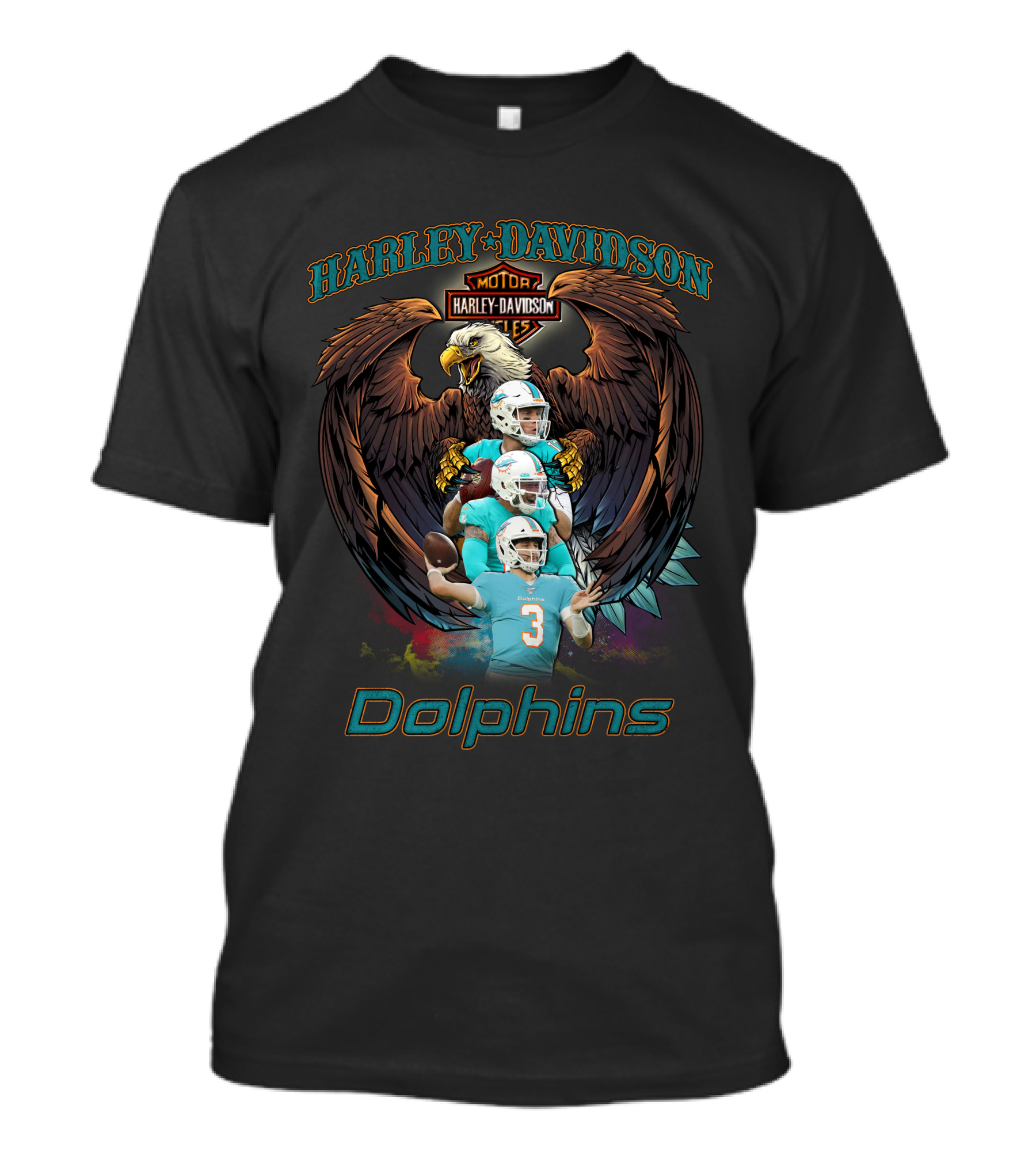 Harley Davidson Motor Dolphins T-Shirt