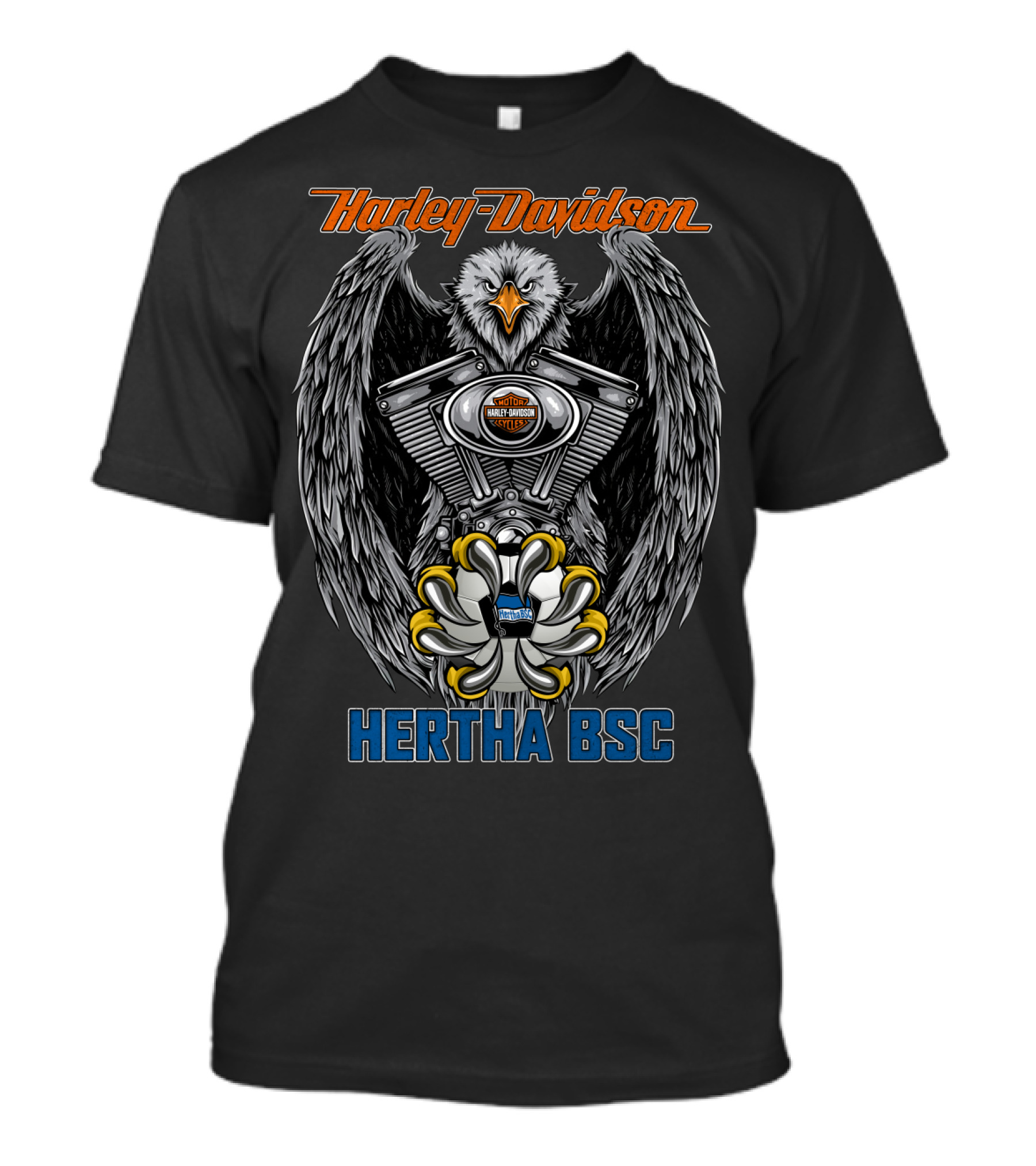 Harley Davidson Eagle Engine Hertha Bsc T-Shirt