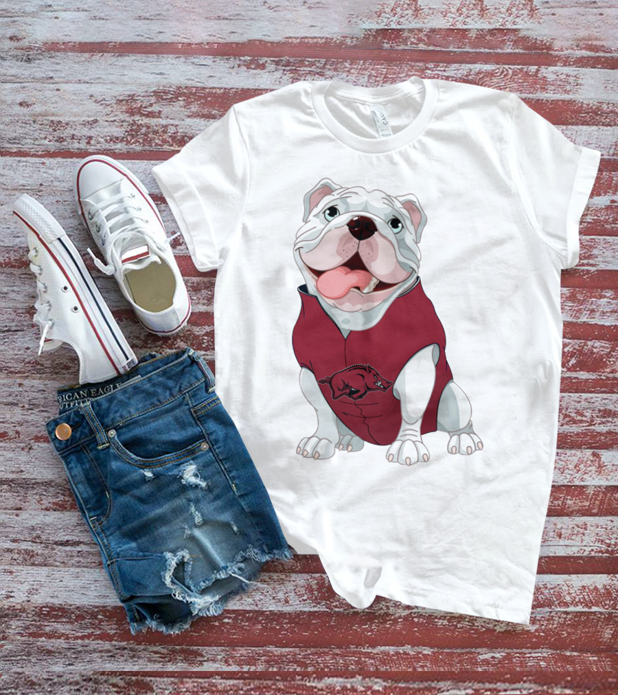 Arkansas Razorbacks Bulldog In Hog T-Shirt