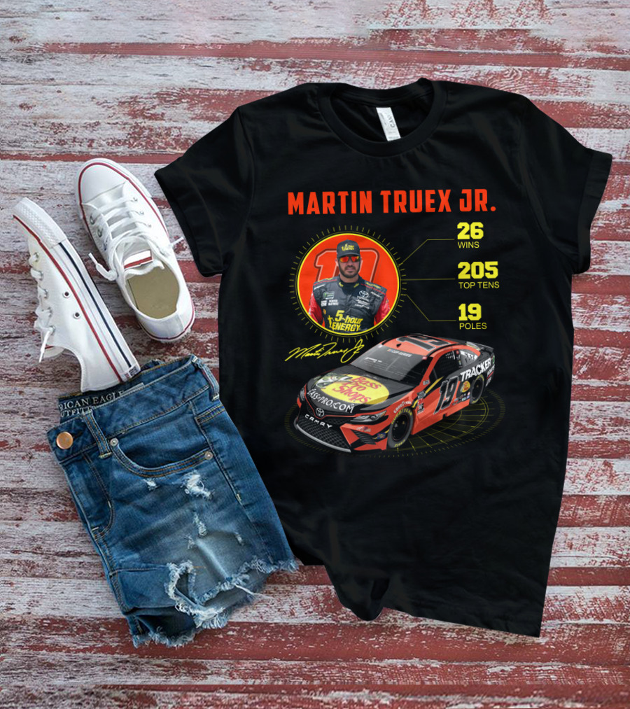 Martin Truex Jr. 26 Wins 205 Top Tens 19 Poles Nascar Racing T-Shirt