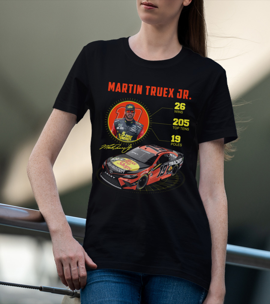 Martin Truex Jr. 26 Wins 205 Top Tens 19 Poles Nascar Racing T-Shirt