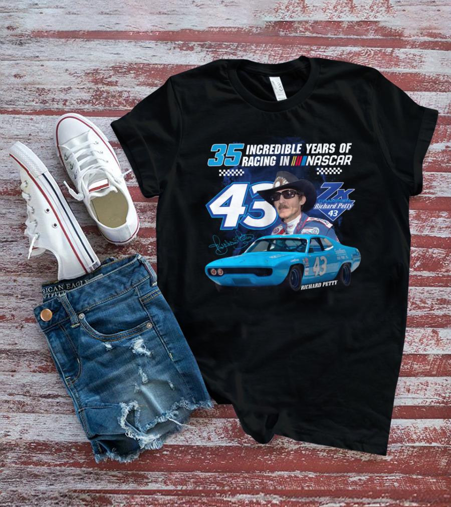 Incredible Years Of Racing In Nascar Richard Petty T-Shirt