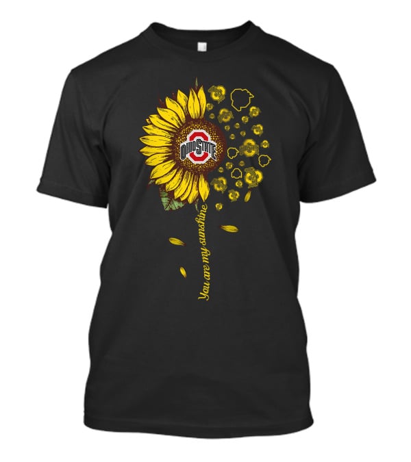 Ohio State Sunflower You Are My Sunshine Ncaa Osb T-Shirt