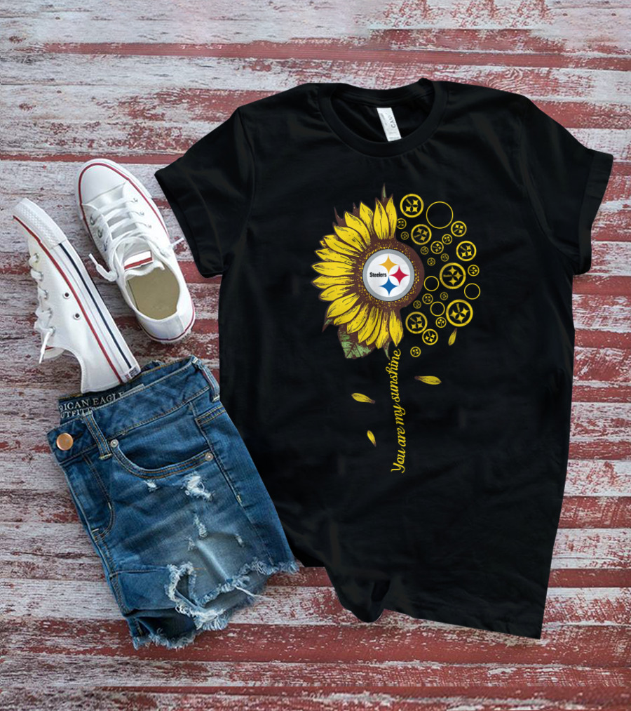 You Are My Sunshine Steelers Sunflower Nfl T-Shirt