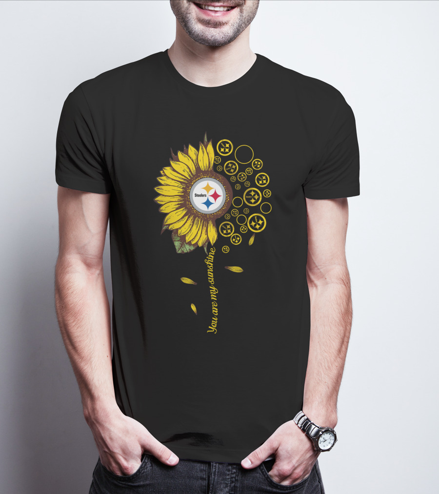 You Are My Sunshine Steelers Sunflower Nfl T-Shirt