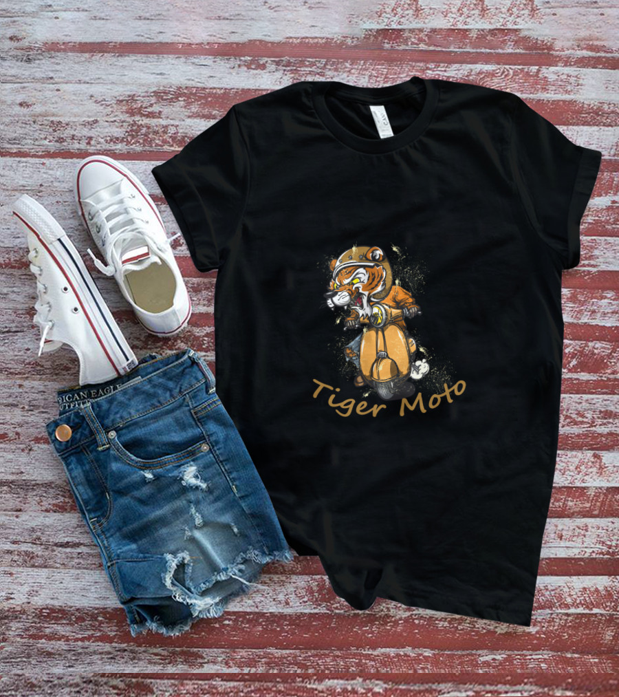 Tiger Moto Stylish Ride Tiger Tiger Beautiful T-Shirt