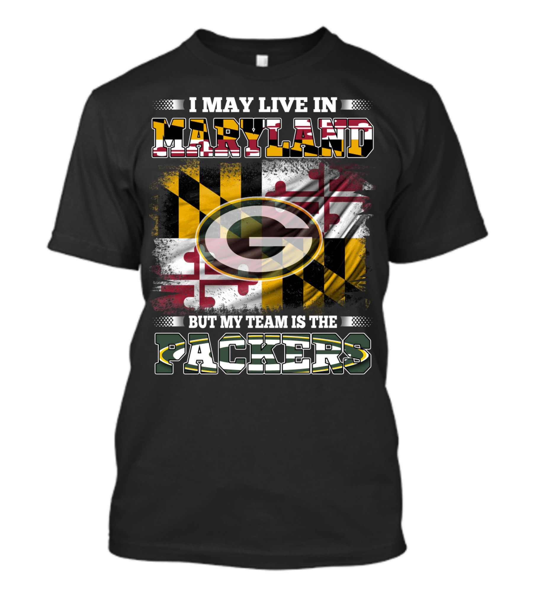 Maryland Pride Green Bay Packers Fan Loyalty T-Shirt