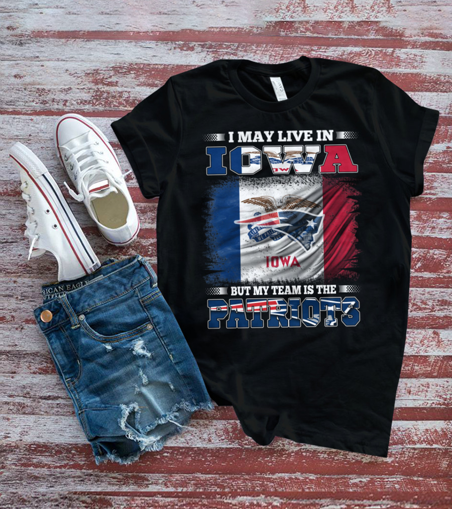 Iowa Residents Supporting The New England Patriots Flag T-Shirt
