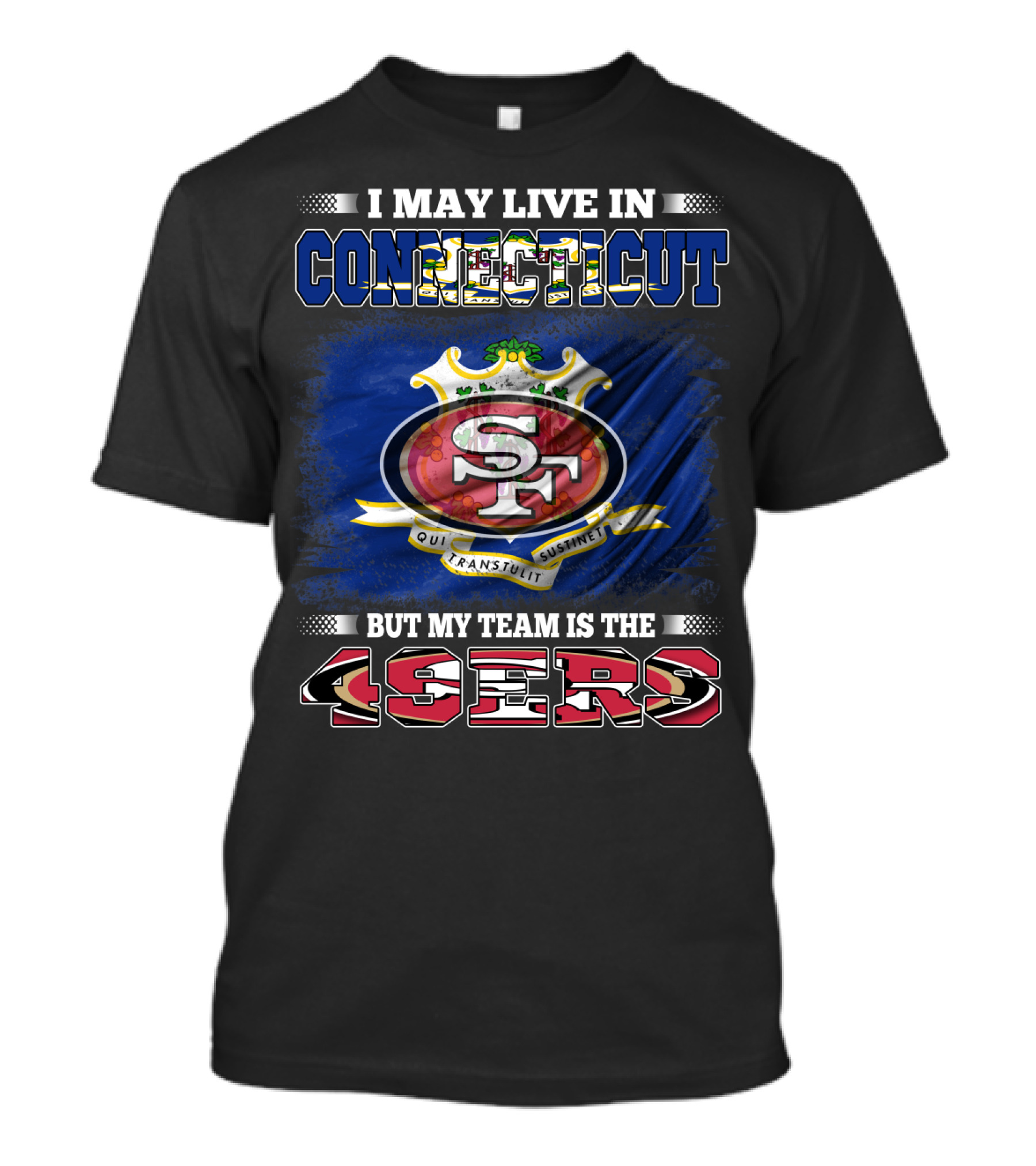 Connecticut Pride San Francisco 49ers Fan T-Shirt