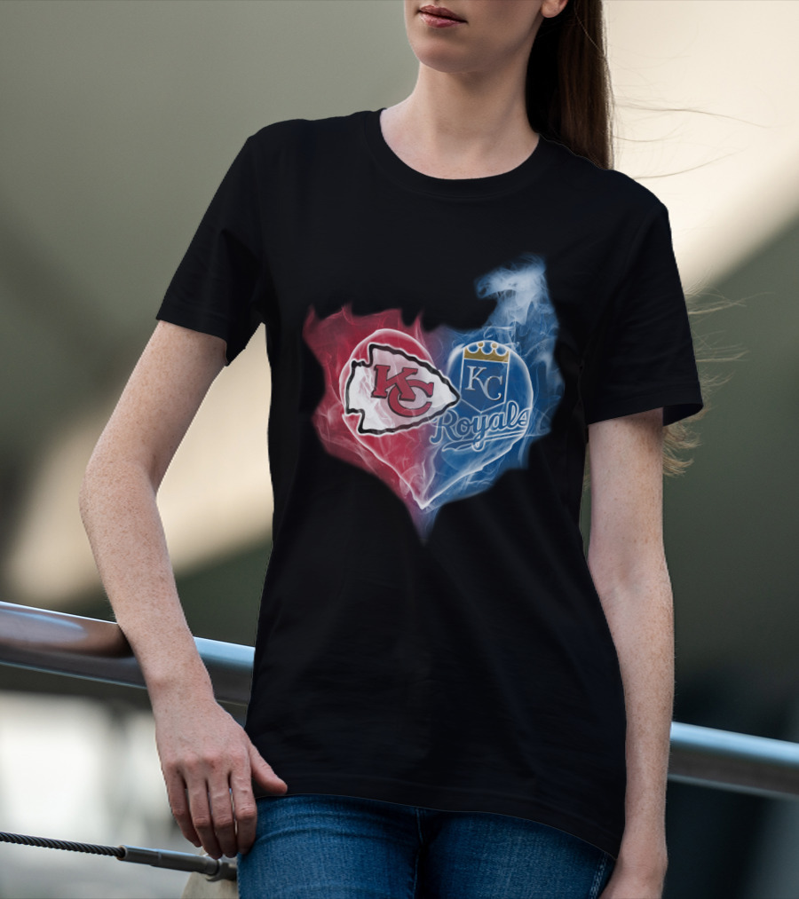 Kansas City Chiefs Royals Heart T-Shirt