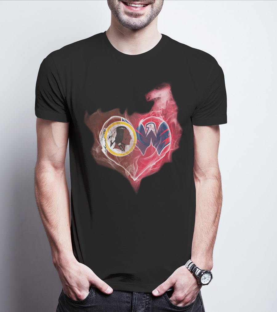 Washington Redskins Capitals Heart T-Shirt