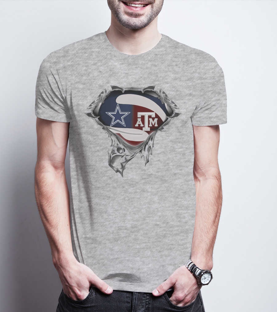 Cowboys A&M Aggies Superman T-Shirt