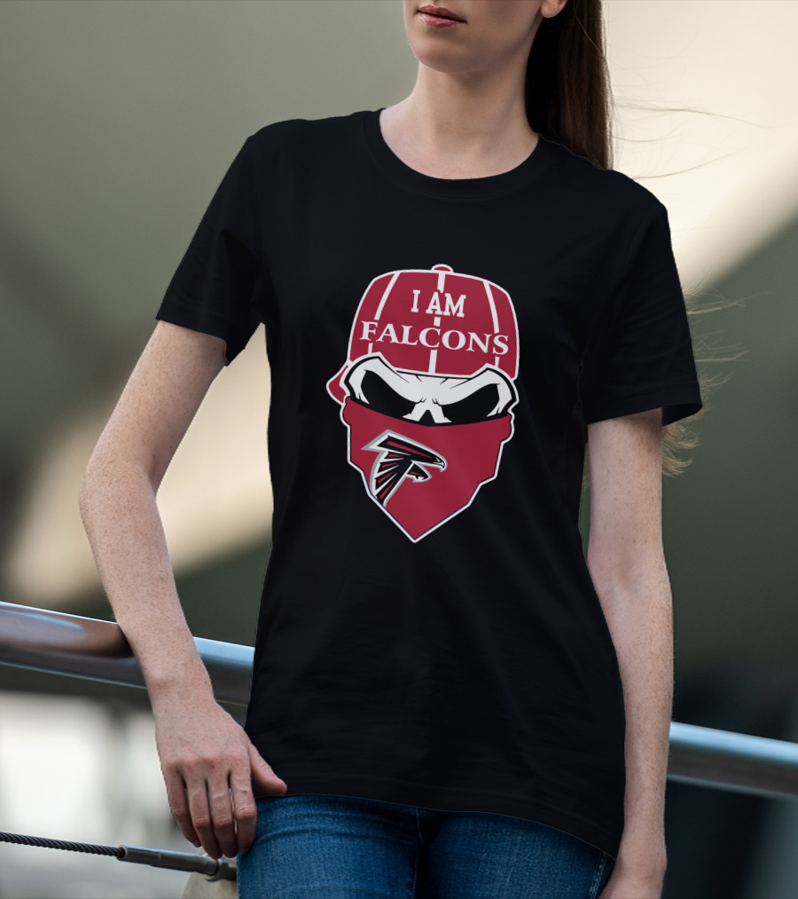 I Am Falcons Atlanta Falcons Skull T-Shirt