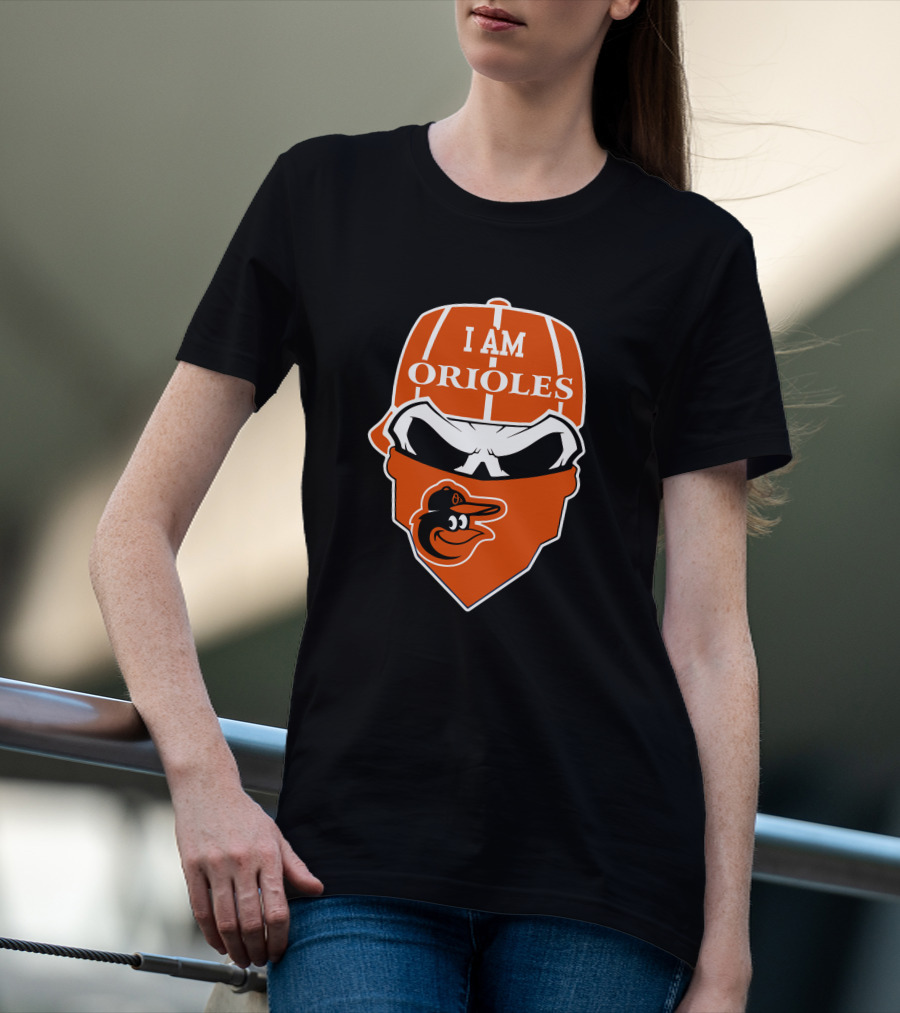 I Am Orioles Skull With Baltimore T-Shirt