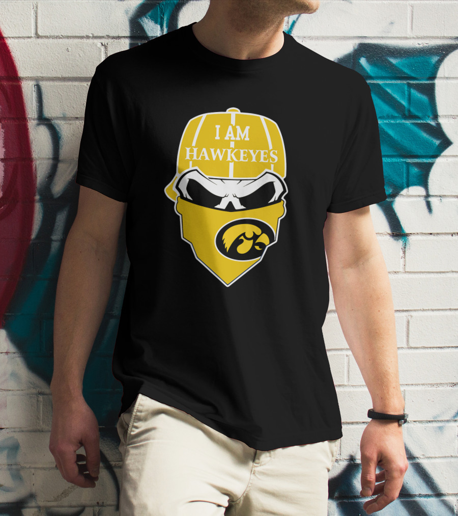 I Am Hawkeyes Iowa Hawkeyes Skull 1 T-Shirt
