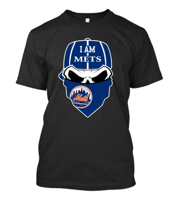 I Am Mets New York Mets Skull T-Shirt