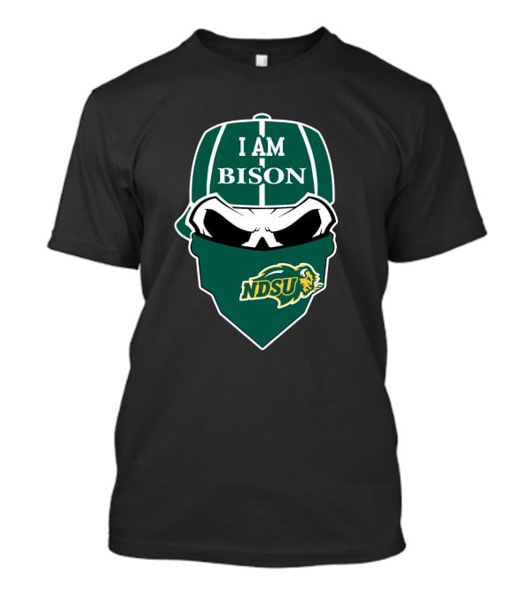 I Am Bison Ndsu Skull Cap T-Shirt