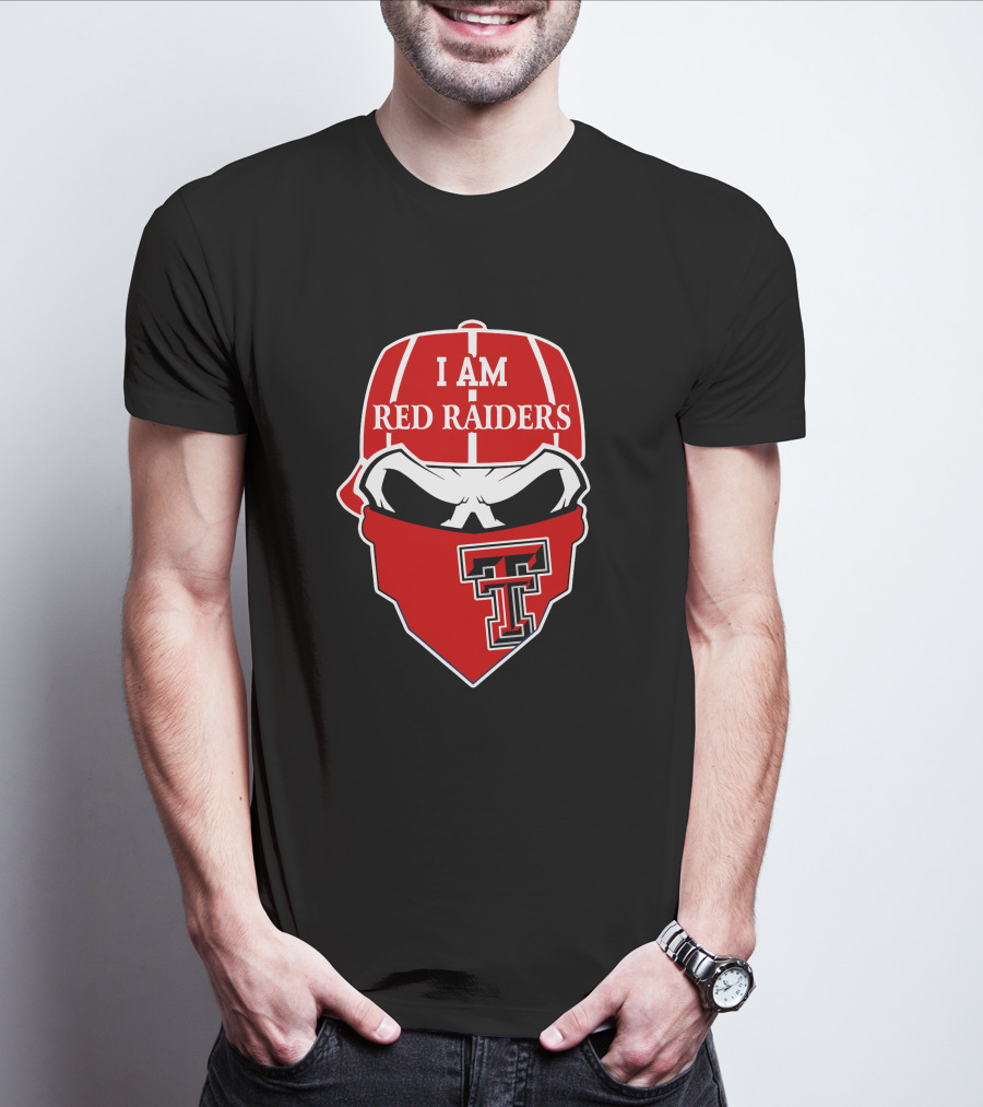 I Am Texas Tech Red Raiders Skull T T-Shirt
