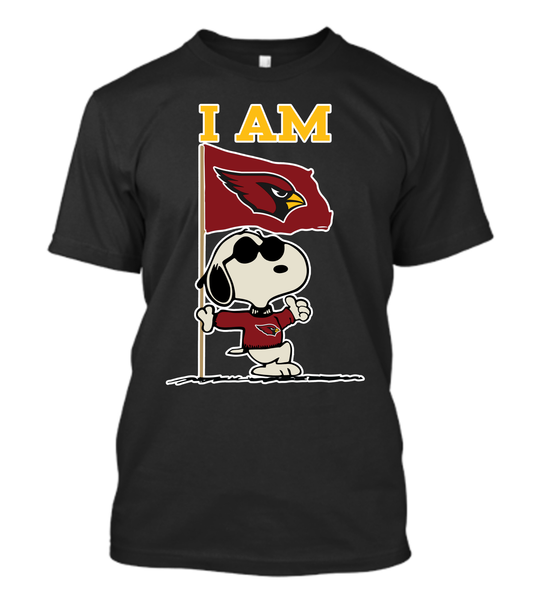 I Am Arizona Cardinals Snoopy T-Shirt