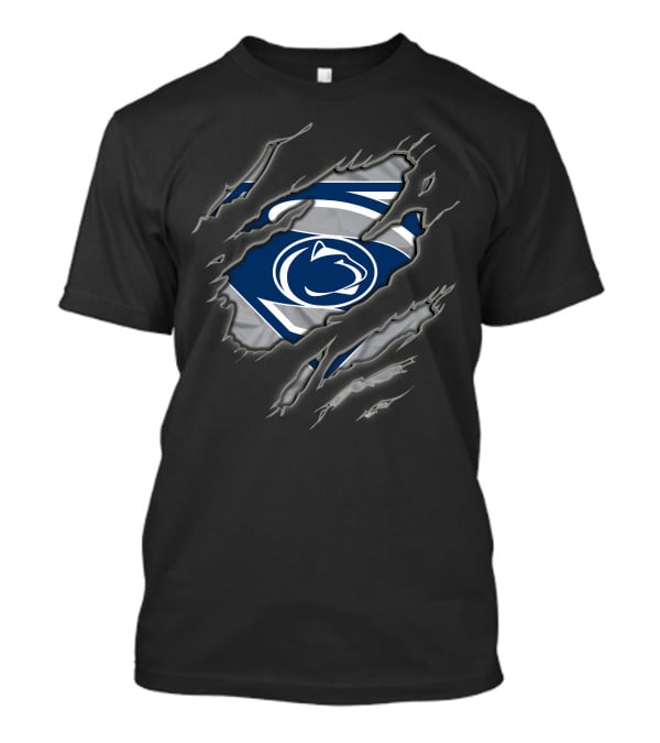 Penn State Nittany Lions Superman Themed Tear Through T-Shirt